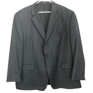Calvin Klein men’s black pinstripe blazer 50R